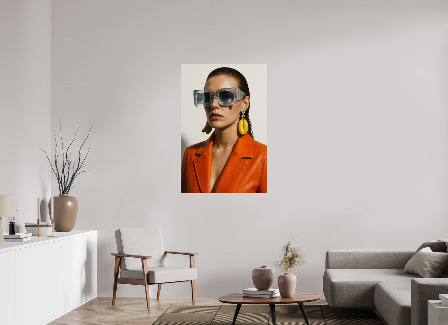 80 x 120 cm, Photo Print Under Acrylic Glass Ice Block Shades