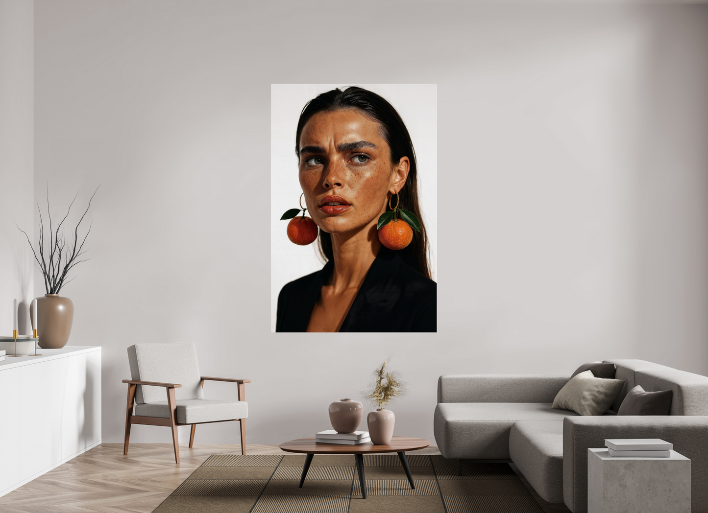 120 x 180 cm, Photo Print Under Acrylic Glass Mandarina