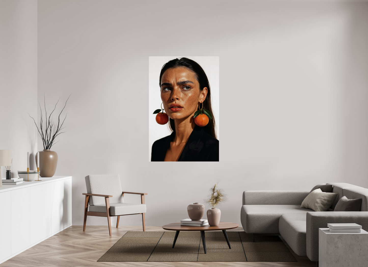 100 x 150 cm, Photo Print Under Acrylic Glass Mandarina