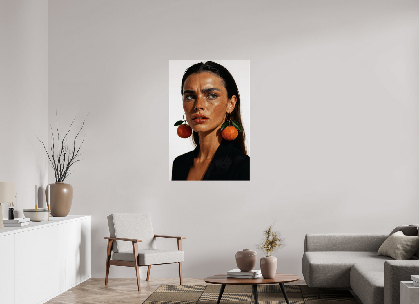 80 x 120 cm, Photo Print Under Acrylic Glass Mandarina