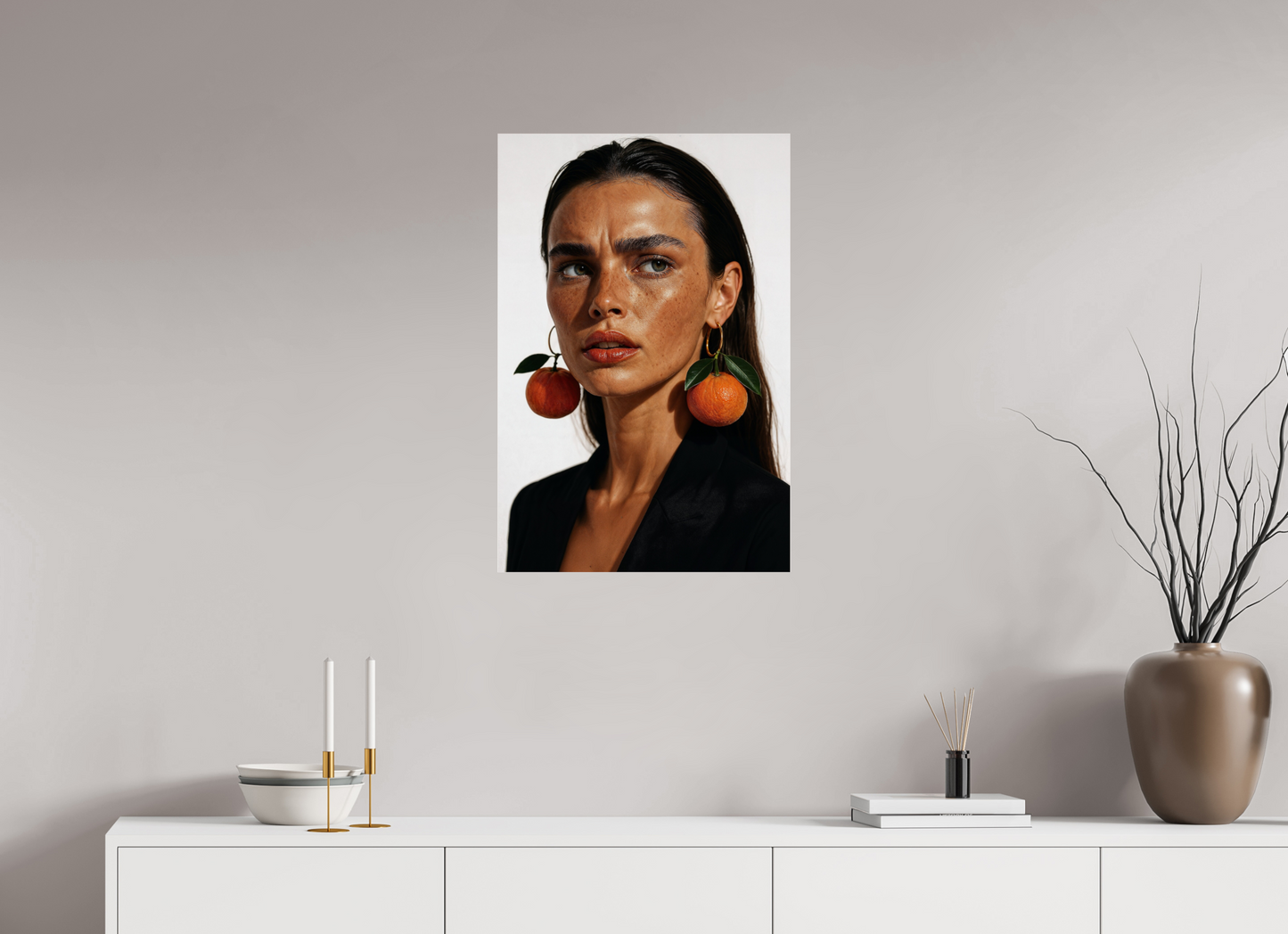 50 x 75 cm, Photo Print Under Acrylic Glass Mandarina