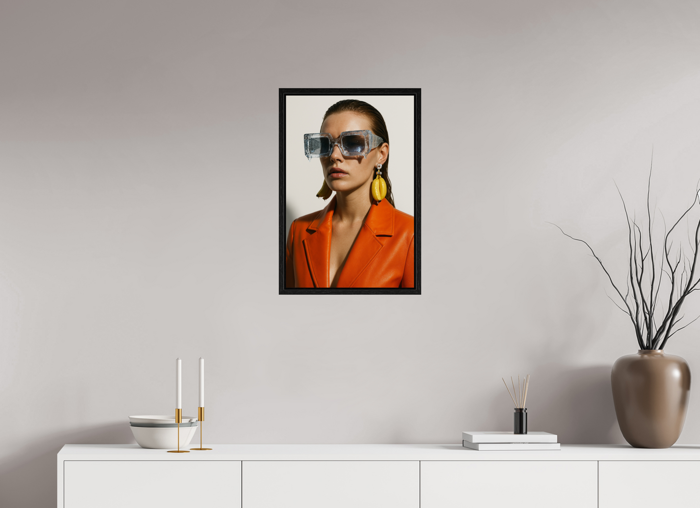 40 x 60 cm, Floater Frame Ice Block Shades