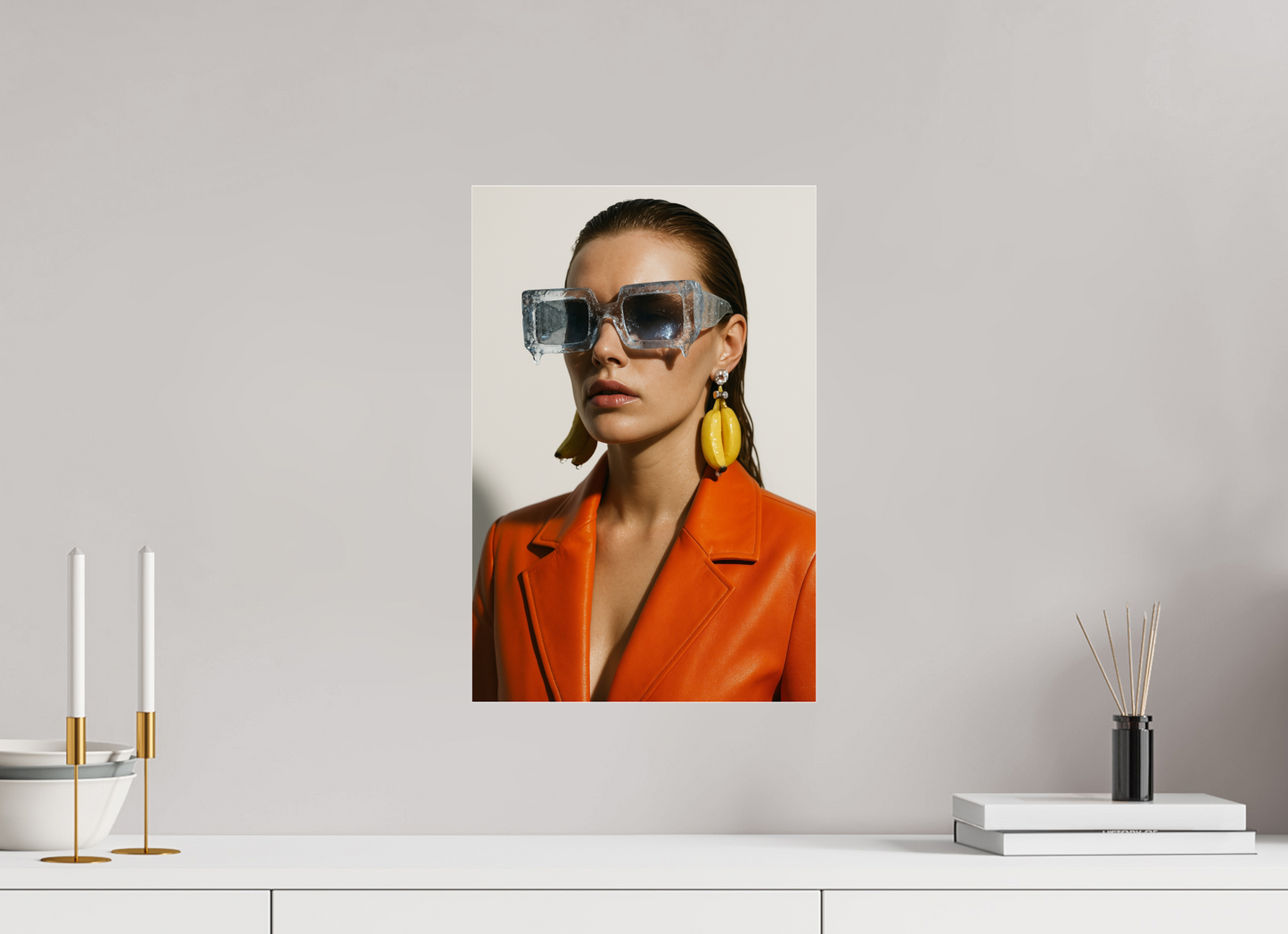 30 x 45 cm, Photo Print Under Acrylic Glass Ice Block Shades