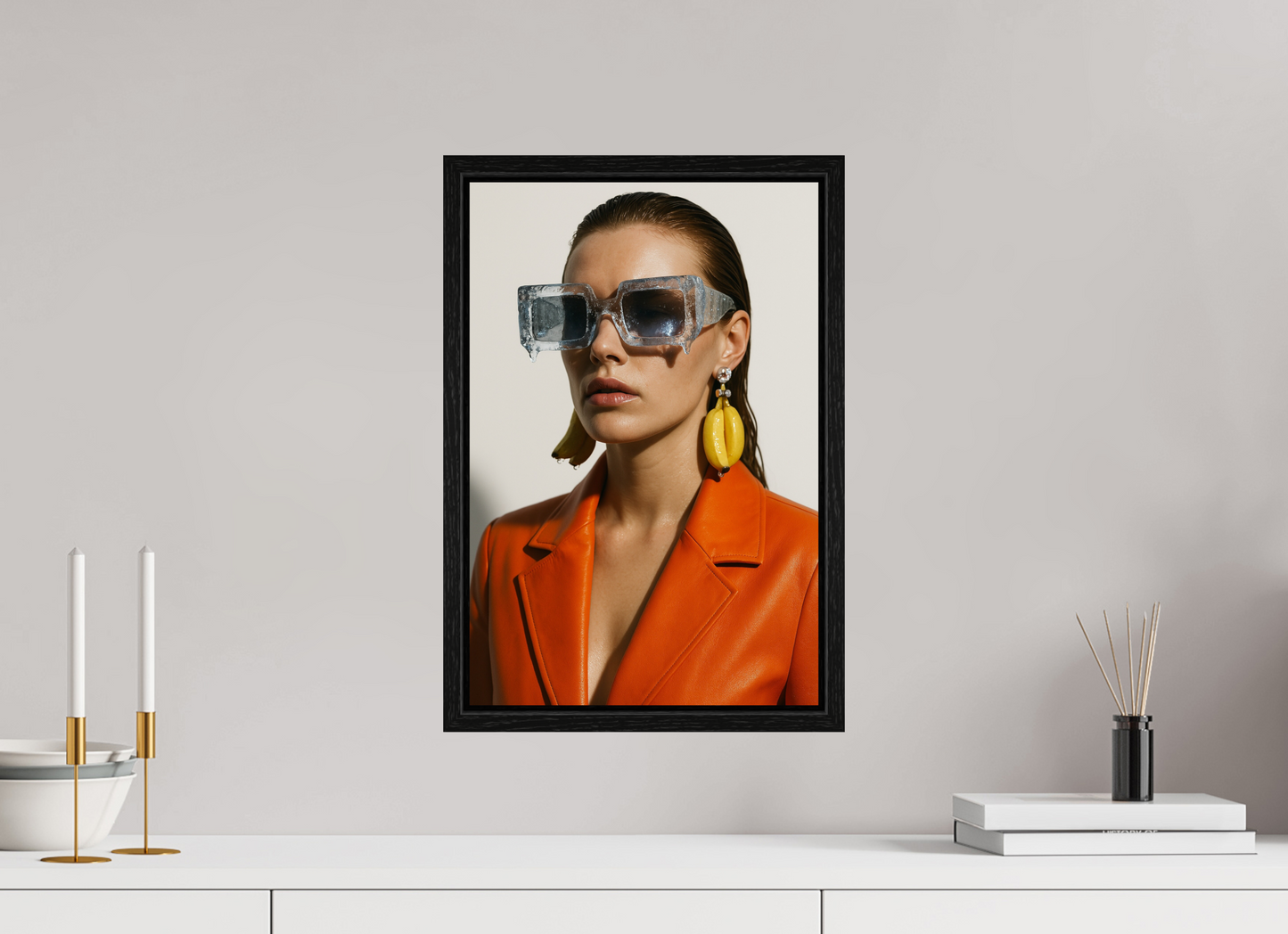30 x 45 cm, Floater Frame Ice Block Shades