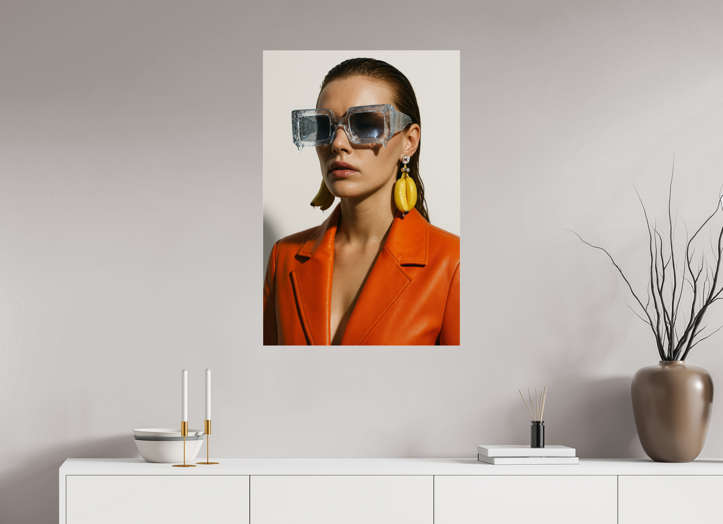 60 x 90 cm, Photo Print Under Acrylic Glass Ice Block Shades