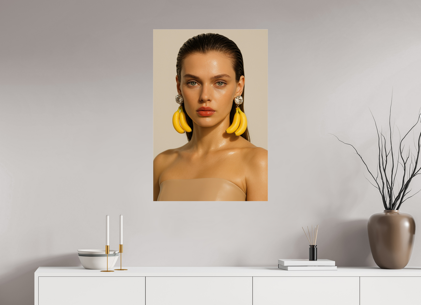 60 x 90 cm, Photo Print Under Acrylic Glass Banana Bling