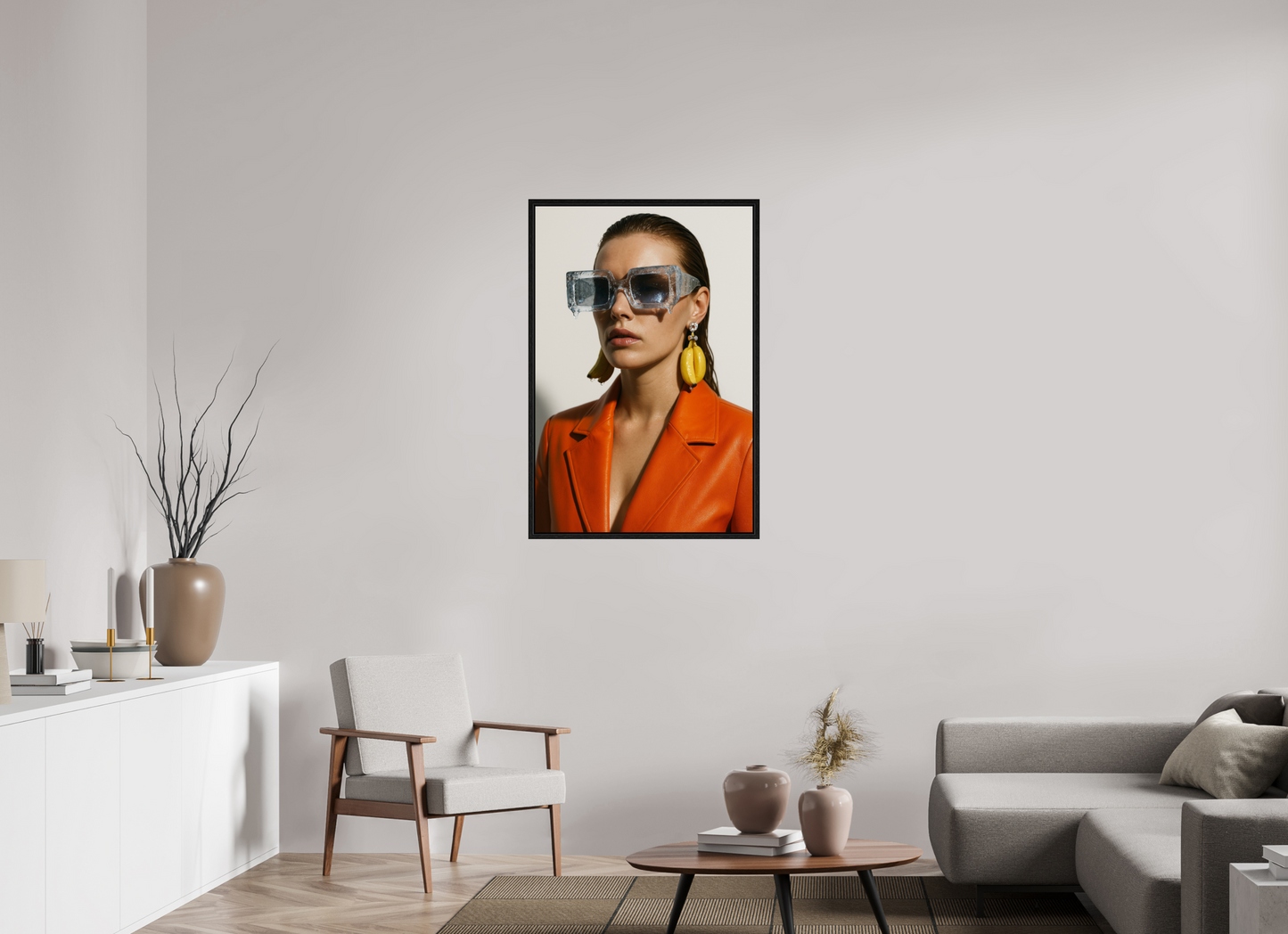 70 x 105 cm, Floater Frame Ice Block Shades