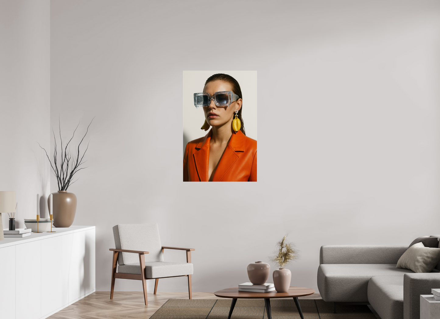 70 x 105 cm, Photo Print Under Acrylic Glass Ice Block Shades