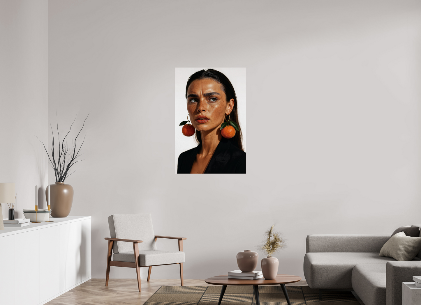 70 x 105 cm, Photo Print Under Acrylic Glass Mandarina
