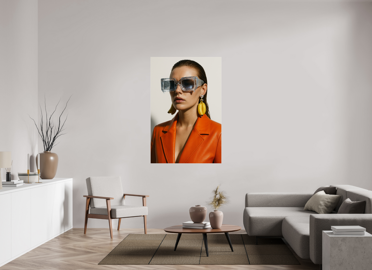 100 x 150 cm, Photo Print Under Acrylic Glass Ice Block Shades