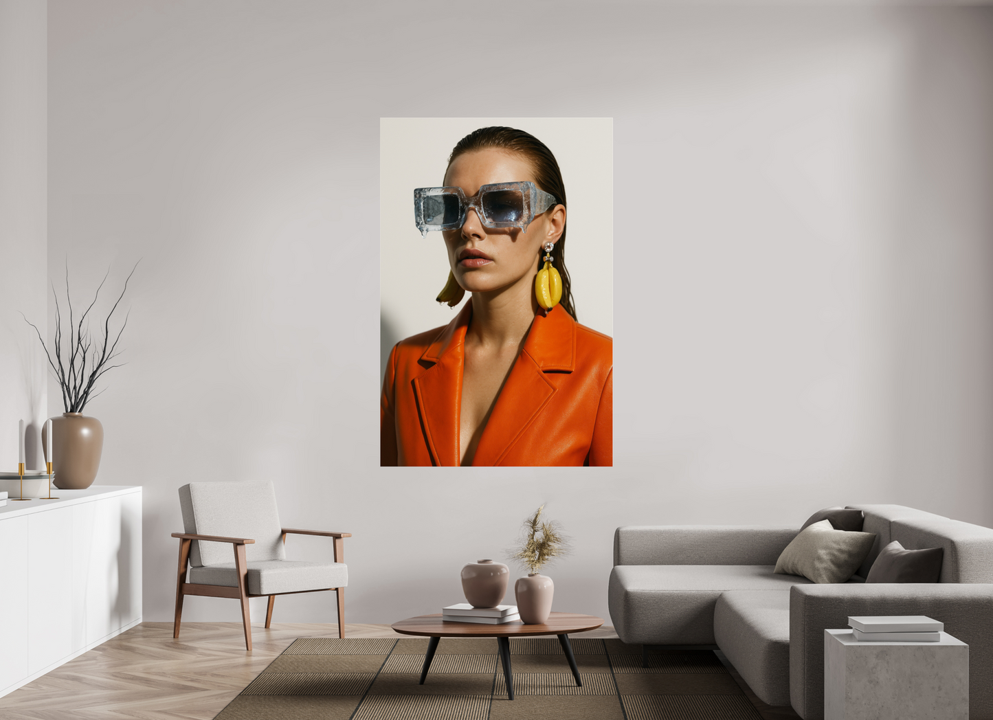 120 x 180 cm, Photo Print Under Acrylic Glass Ice Block Shades