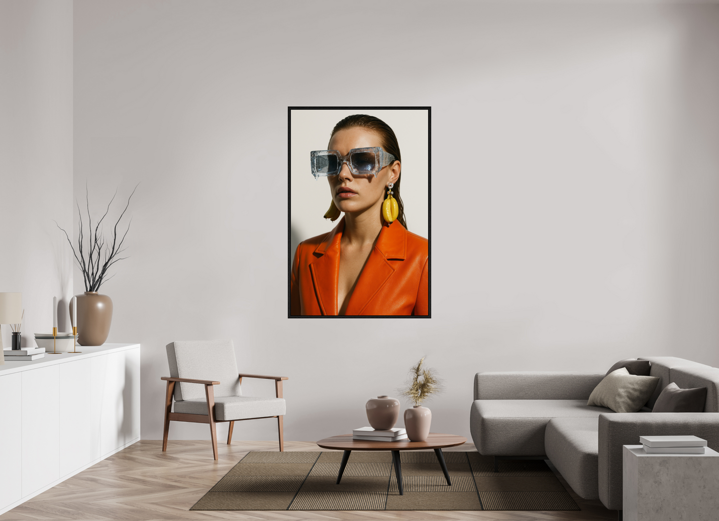 100 x 150 cm, Floater Frame Ice Block Shades